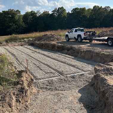 New Drain Field System Installation