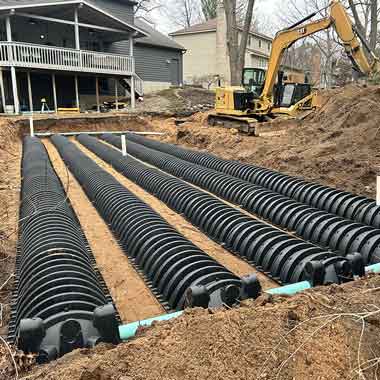 Infiltrator Drain Field System Installation